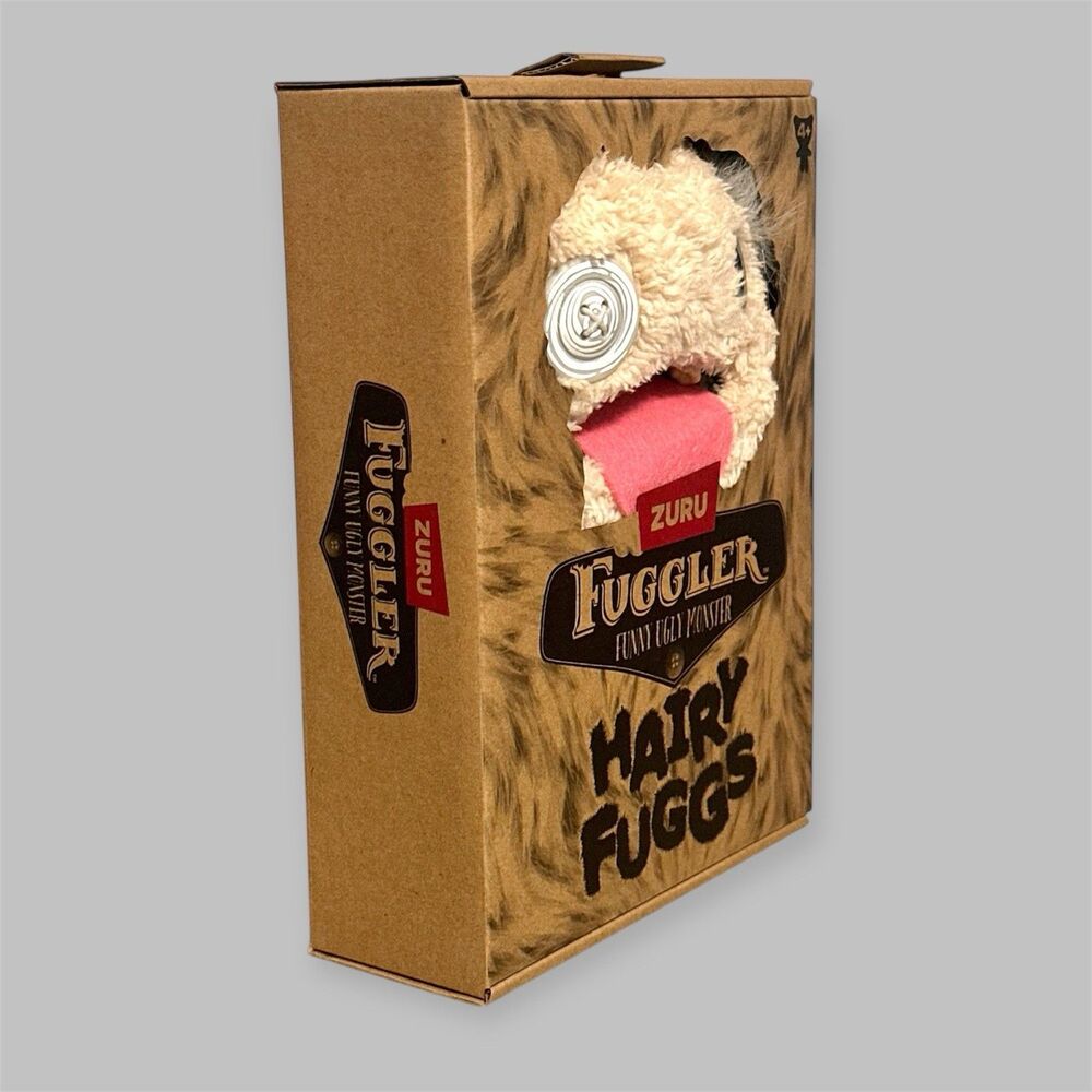 FUGGLER HAIRY FUGGS OOGAH BOOGAH CREME FUNNY UGLY MONSTER NEW 2025 Plush  9” - Picture 4 of 5